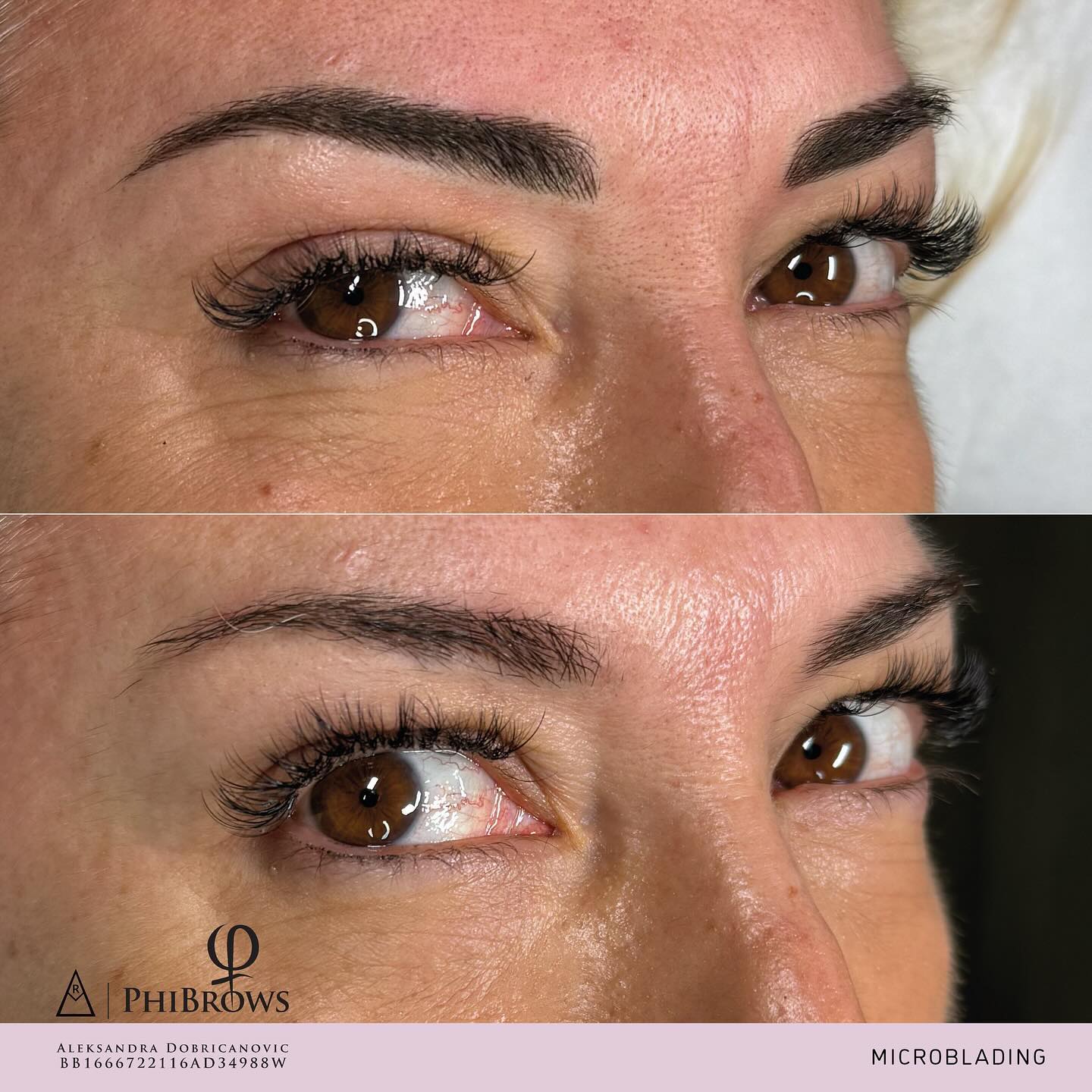 Aleksandra Dobricanovic - Sopracciglia ridefinite con microblading certificato Phibrows